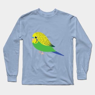 Cute illustration af a budgie Long Sleeve T-Shirt